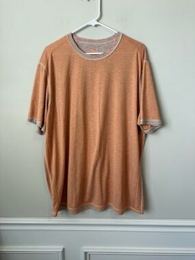 Tommy Bahama Short-Sleeve reversible Crewneck Tee Rust Orange size large men’s
